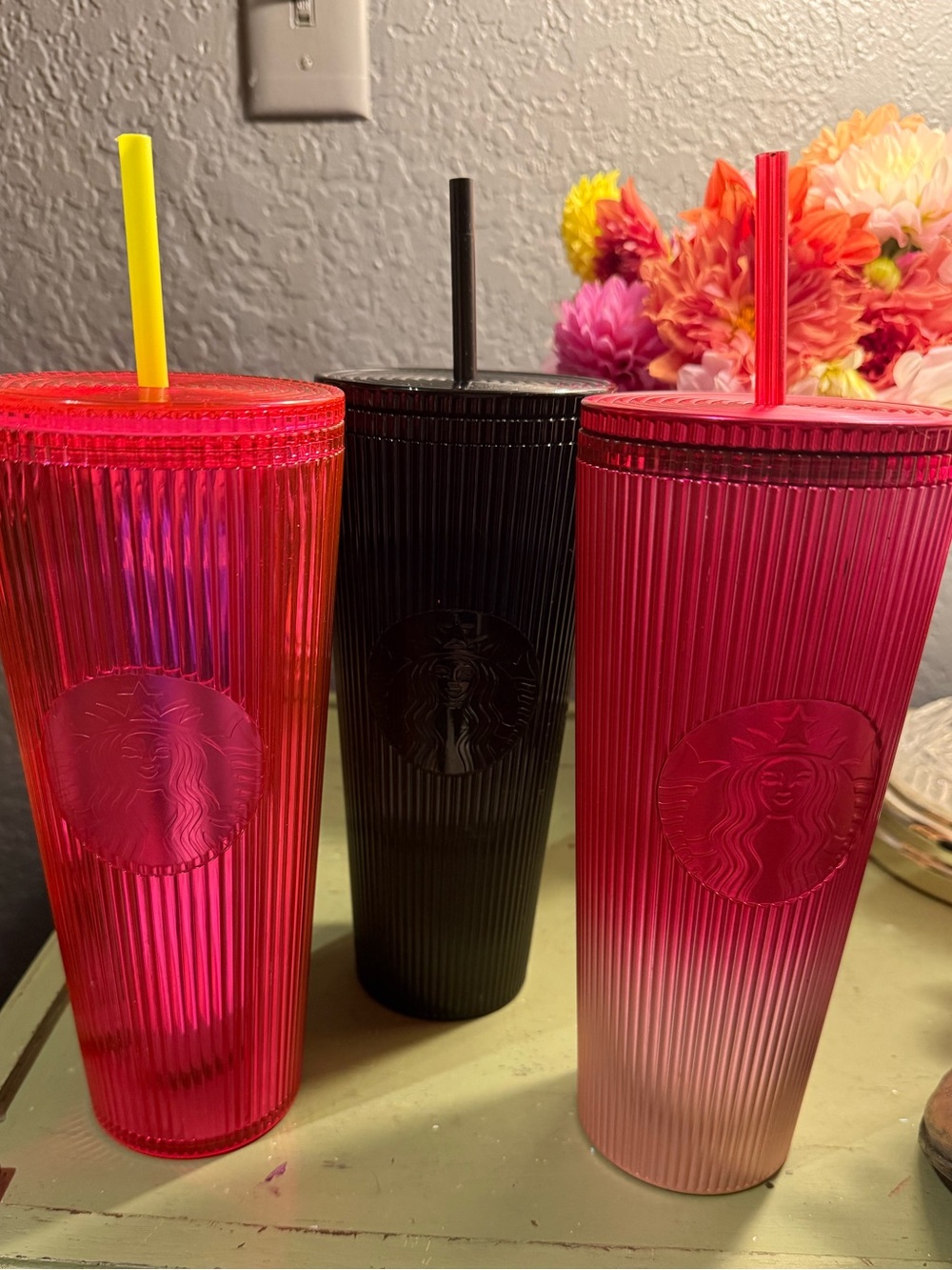 STARBUCKS set of 3 NTWS Vente insulated tumblers